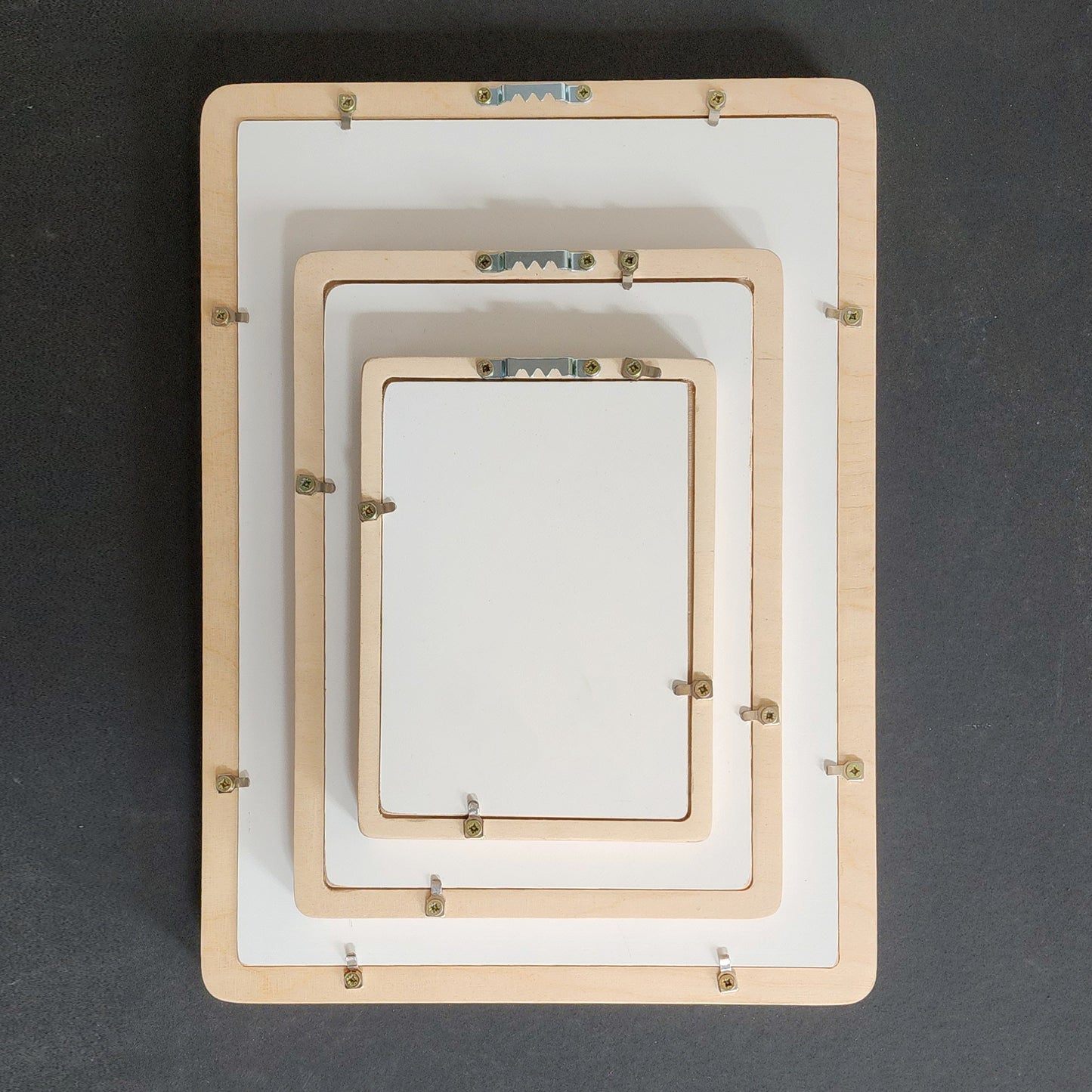 Rectangular  Frames - Natural wood - With glass